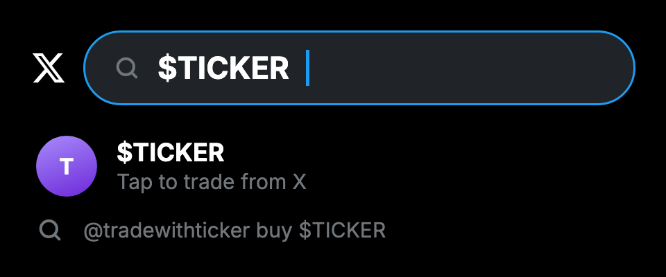 Searching for a token on X